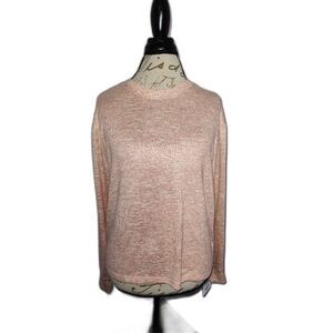 Women's Tranquil & True Lightweight Sweater Heathered Pink Medium